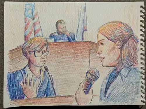 courtroom artist sketch 2026
