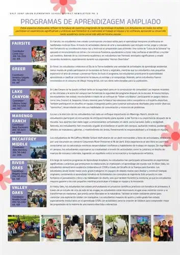 May 2026 Newsletter Spanish page 2