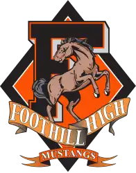 foothill high school mustangs school logo.