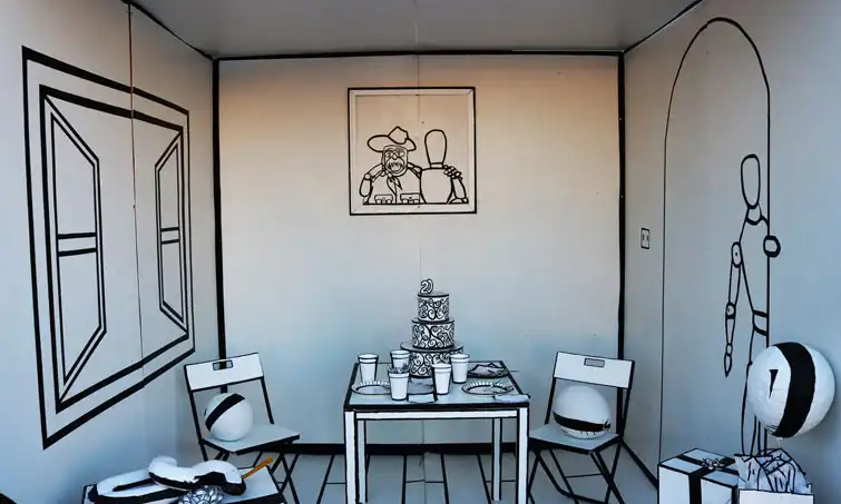 cardboard house