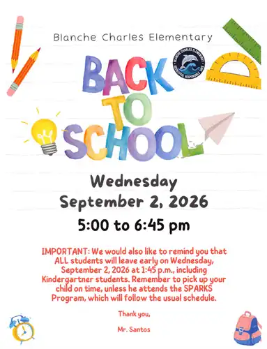 Back to school flyer
