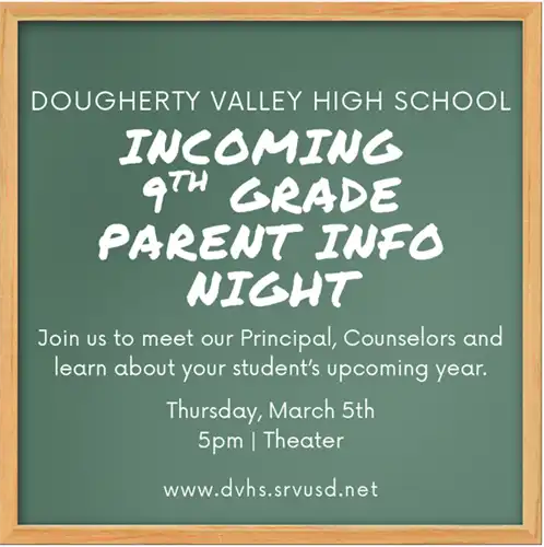 DVHS Incoming 9th Grade Night 2026