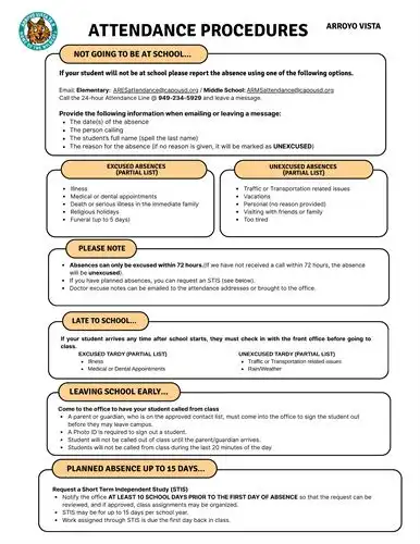 Attendance Proceedures