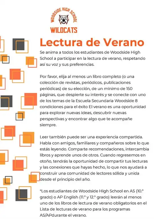 Summer Reading -Spanish